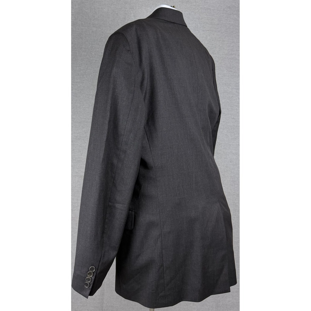 Brooks Brothers 1818 Madison Blazer 42L Mens Charcoal Gray 100% Wool Italy Sport - Picture 3 of 9